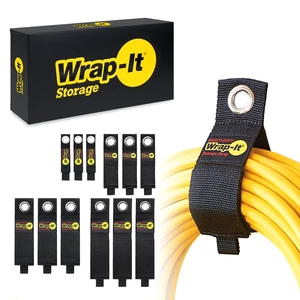 Straps (Assorted 12 Pack) | Hanging Extension Cord Organizer for Cable Management and Storage on Garage Wall, RV Gadgets and Appliances Straps (Assorted 12 Pack) | Hanging Extension Cord Organizer for Cable Management and Storage on Garage Wall, RV Gadgets and Appliances