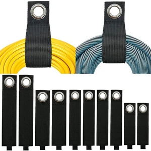 Extension Cord Organizer, Heavy Duty Storage Straps 10 Pack | Assorted Sizes, Hanging Straps with Metal Grommet, Indoor and Outdoor, Cord Wrap, Extension Cord Keeper,Hose Ties,Rope Strap, Extension Cord Organizer, Heavy Duty Storage Straps 10 Pack | Assorted Sizes, Hanging Straps with Metal Grommet, Indoor and Outdoor, Cord Wrap, Extension Cord Keeper,Hose Ties,Rope Strap,