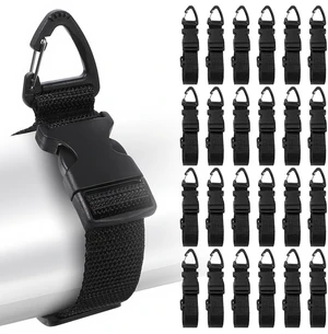 24 Pack Heavy Duty Adjustable Extension Cord Holder Organizer with Triangle Clips 17-Inch Cord Storage Straps for Garage, Workshop, Home Organization and Storage, Black 24 Pack Heavy Duty Adjustable Extension Cord Holder Organizer with Triangle Clips 17-Inch Cord Storage Straps for Garage, Workshop, Home Organization and Storage, Black