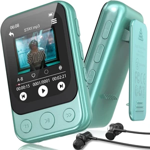 64GB Clip MP3 Player with Bluetooth 5.3 & Speaker, Only 1.2 Oz | 2" Touchscreen & Physical Buttons for Eyes-Free Control, FM Radio, Voice Recorder, Sports & Running, Up to 128GB microSD Card 64GB Clip MP3 Player with Bluetooth 5.3 & Speaker, Only 1.2 Oz | 2" Touchscreen & Physical Buttons for Eyes-Free Control, FM Radio, Voice Recorder, Sports & Running, Up to 128GB microSD Card