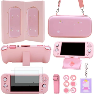 Accessories Bundle for Nintendo Switch Lite - Cute Kawaii NS Lite Accessories kit for Grils Boys Kids with Carrying Case, Cartoon Cover Case, Screen Protector, Stand - Pink Accessories Bundle for Nintendo Switch Lite - Cute Kawaii NS Lite Accessories kit for Grils Boys Kids with Carrying Case, Cartoon Cover Case, Screen Protector, Stand - Pink