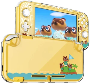 Protective Case for Nintendo Switch Lite, Hard PC Clear Anti-Shock Split Cover for Animal Crossing Design Protective Case for Nintendo Switch Lite, Hard PC Clear Anti-Shock Split Cover for Animal Crossing Design