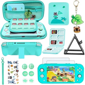 Accessories Kit for Nintendo Switch Lite Animal Pack Crossing - Cute Accessories Bundle with Carrying Case, Kawaii Cover case, 2 Pack Screen Protector, Play Stand, Thumb Grips Set Accessories Kit for Nintendo Switch Lite Animal Pack Crossing - Cute Accessories Bundle with Carrying Case, Kawaii Cover case, 2 Pack Screen Protector, Play Stand, Thumb Grips Set