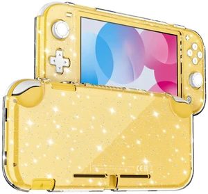 Protective Case for Nintendo Switch Lite, Glitter Bling Transparent Hard PC Cover with Shock-Absorption and Anti-Scratch Design Protective Case - Crystal Glitter Protective Case for Nintendo Switch Lite, Glitter Bling Transparent Hard PC Cover with Shock-Absorption and Anti-Scratch Design Protective Case - Crystal Glitter