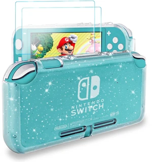 Switch Lite 2019 Protective Case Compatible with Nintendo Switch Lite, Glitter Bling Soft TPU Cover with 2 Pack Screen Protectors Switch Lite 2019 Protective Case Compatible with Nintendo Switch Lite, Glitter Bling Soft TPU Cover with 2 Pack Screen Protectors