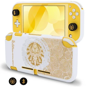 Protective Case for Switch Lite Version, Soft Shell Cute Cover Case for Games Accessories with 2PCS Thumb Grips Caps - White Kingdom Protective Case for Switch Lite Version, Soft Shell Cute Cover Case for Games Accessories with 2PCS Thumb Grips Caps - White Kingdom