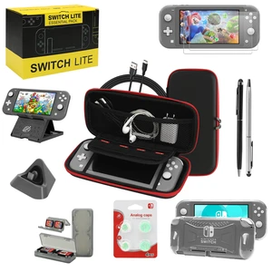 Switch Lite Case 16-in-1 Accessories Bundle for Nintendo Switch Lite | Carrying Case,TPU Case Cover with Screen Protector,Charging Dock,Playstand, Game Card Case, USB Cable, Stylus,Thumb Grip Caps Switch Lite Case 16-in-1 Accessories Bundle for Nintendo Switch Lite | Carrying Case,TPU Case Cover with Screen Protector,Charging Dock,Playstand, Game Card Case, USB Cable, Stylus,Thumb Grip Caps