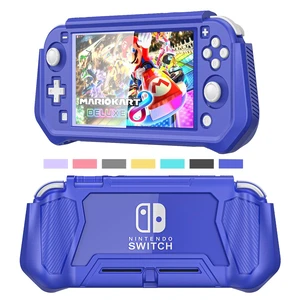 Compatible with Nintendo Switch Lite Screen Protector Case Cover with Hand Grip, Detachable Protective Case with Shockproof and Anti-Scratch Design for Nintendo Switch Lite, Blue Compatible with Nintendo Switch Lite Screen Protector Case Cover with Hand Grip, Detachable Protective Case with Shockproof and Anti-Scratch Design for Nintendo Switch Lite, Blue