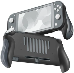 Grip Case for Nintendo Switch Lite, Ergonomic Protective Cover, Black | Hard Pc Shell with Contoured Handles, Vented Back, and Precise Cutouts for Buttons, Ports, Speakers, and Game Card Slot Grip Case for Nintendo Switch Lite, Ergonomic Protective Cover, Black | Hard Pc Shell with Contoured Handles, Vented Back, and Precise Cutouts for Buttons, Ports, Speakers, and Game Card Slot
