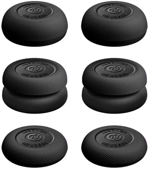 Thumb Grips for PS5/PS4 Controllers | 3 Height Options for Enhanced Precision & Control, Anti-Slip Silicone Caps, Compatible with PS5/PS4 Controllers, Black, 6PCS Thumb Grips for PS5/PS4 Controllers | 3 Height Options for Enhanced Precision & Control, Anti-Slip Silicone Caps, Compatible with PS5/PS4 Controllers, Black, 6PCS