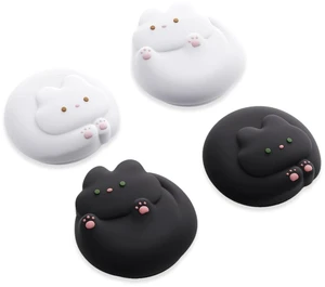 Joystick Caps Compatible with Switch 2 - Anti-Slip Thumb Grip Caps - Silicone Analog Cover Thumbstick Grips for Switch 2025, Black & White Kittens Joystick Caps Compatible with Switch 2 - Anti-Slip Thumb Grip Caps - Silicone Analog Cover Thumbstick Grips for Switch 2025, Black & White Kittens