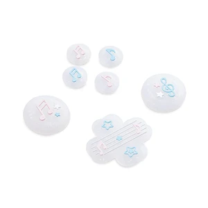 Cute Silicone Cross D-Pad Button Caps Set Joystick Cover - ABXY Key Buttons Sticker Compatible with Switch 2/1/OLED/,4PCS (Switch 2-Memory of Music Notes) Cute Silicone Cross D-Pad Button Caps Set Joystick Cover - ABXY Key Buttons Sticker Compatible with Switch 2/1/OLED/,4PCS (Switch 2-Memory of Music Notes)