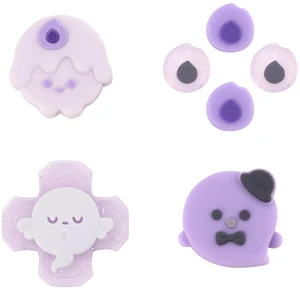 Switch 2 D-Pad Button Caps Silicone Thumb Grips Set, ABXY Key Buttons Sticker Joystick Cover Caps for Switch 2 (2025) - Candlelight Ghost Switch 2 D-Pad Button Caps Silicone Thumb Grips Set, ABXY Key Buttons Sticker Joystick Cover Caps for Switch 2 (2025) - Candlelight Ghost