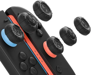 G.S.Tac Edge Switch 2 Silicone Thumb Grip Caps Set, Anti-Slip Joystick Cover Caps Compatible with Switch 2 2025, 3 Pairs / 6 pcs - Black G.S.Tac Edge Switch 2 Silicone Thumb Grip Caps Set, Anti-Slip Joystick Cover Caps Compatible with Switch 2 2025, 3 Pairs / 6 pcs - Black