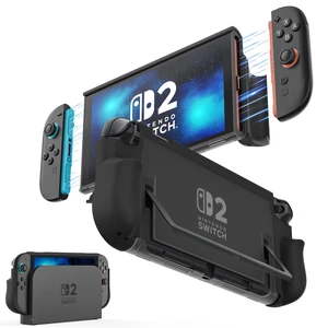 Dockable Case Compatible with Nintendo Switch 2 & Kickstand | TPU Protective Case, Quick-Release JoyCon Design, Slim Ergonomic Grip, Shock & Scratch Resistant, Reserved Kickstand Cutout Dockable Case Compatible with Nintendo Switch 2 & Kickstand | TPU Protective Case, Quick-Release JoyCon Design, Slim Ergonomic Grip, Shock & Scratch Resistant, Reserved Kickstand Cutout