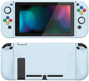ZealProtect Soft Protective Case for Nintendo Switch, Flexible Joycon Cover Slim Cover for Nintendo Switch with Screen Protector & Thumb Grips & Direction Button Caps - Sky Blue ZealProtect Soft Protective Case for Nintendo Switch, Flexible Joycon Cover Slim Cover for Nintendo Switch with Screen Protector & Thumb Grips & Direction Button Caps - Sky Blue