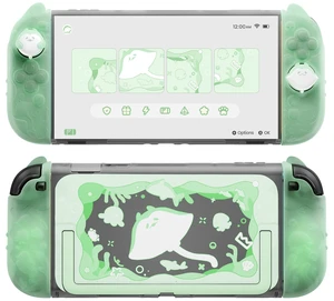 Protective Case for Nintendo Switch 2,Kawaii Ocean Whisper Series Dockable Hard Shell Case +Silicone Grips for Switch 2 with Thumb Grips & Sticker, Shockproof Protection Cover -Pastel Green Protective Case for Nintendo Switch 2,Kawaii Ocean Whisper Series Dockable Hard Shell Case +Silicone Grips for Switch 2 with Thumb Grips & Sticker, Shockproof Protection Cover -Pastel Green