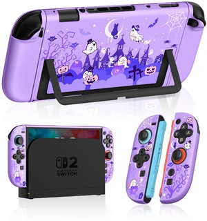 Dockable Case for Nintendo Switch 2 - Cute Cool Cartoon Design Soft TPU Grip Cover for Joy-Con Purple Eyes PC for Switch 2 Protective Case 2025 for Boys Teens Girls Dockable Case for Nintendo Switch 2 - Cute Cool Cartoon Design Soft TPU Grip Cover for Joy-Con Purple Eyes PC for Switch 2 Protective Case 2025 for Boys Teens Girls