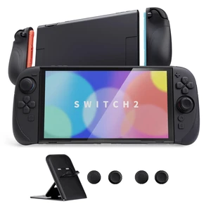 Ranger Protective Case for Nintendo Switch 2 with Stand | Ergonomic Anti-Slip Silicone Grips, Dockable Hard Shell, 4 Thumbstick Caps | Quick-Release-Joycon Design Full-Body Cover, Black Ranger Protective Case for Nintendo Switch 2 with Stand | Ergonomic Anti-Slip Silicone Grips, Dockable Hard Shell, 4 Thumbstick Caps | Quick-Release-Joycon Design Full-Body Cover, Black