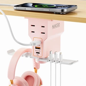 Multi-Function Desk Headphone Hanger Hook Gaming Office | 2 USB, 1 Type-C, 2 AC Outlets Desk Hook Holds Headsets & Purses, Practical Accessory for Gaming, Office, Home and Great Gift Multi-Function Desk Headphone Hanger Hook Gaming Office | 2 USB, 1 Type-C, 2 AC Outlets Desk Hook Holds Headsets & Purses, Practical Accessory for Gaming, Office, Home and Great Gift