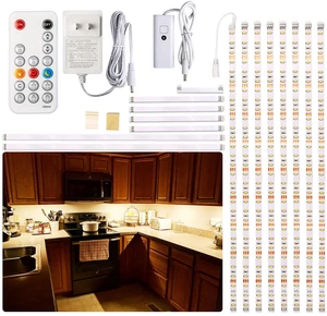 8PCS 20inch Under Cabinet Lighting with Remote,Warm White LED Light | Dimmable,24W Adapter,Ultra Bright 240-LED Light for Kitchen,Counter,Shelf,TV Back, Memory Function,Timing,1900lm,2700K,13ft 8PCS 20inch Under Cabinet Lighting with Remote,Warm White LED Light | Dimmable,24W Adapter,Ultra Bright 240-LED Light for Kitchen,Counter,Shelf,TV Back, Memory Function,Timing,1900lm,2700K,13ft