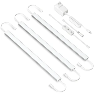 Under Cabinet Lighting Plug in. 3 PCS 12 Inches Likable Slim Bright Light Bars. Dimmable 14W Under Cabinet Lights for Kitchen Over Counter Coffee Station Shelf Closets Warm White 3000K Under Cabinet Lighting Plug in. 3 PCS 12 Inches Likable Slim Bright Light Bars. Dimmable 14W Under Cabinet Lights for Kitchen Over Counter Coffee Station Shelf Closets Warm White 3000K