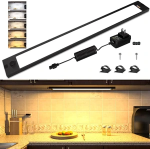 24 inch Under Cabinet Lighting, Dimmable Counter Lights for Kitchen | 5 Color Settings from 2700K-6000K,1200 LM Super Bright,Plug in LED Light Bar for Cupboard, Workbench, Shelf, Desk 24 inch Under Cabinet Lighting, Dimmable Counter Lights for Kitchen | 5 Color Settings from 2700K-6000K,1200 LM Super Bright,Plug in LED Light Bar for Cupboard, Workbench, Shelf, Desk