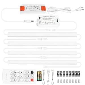 Under Cabinet Lighting Kit Plug in 21W 3000K Dimmable with Remote | 1 Remote Controls Multiple Light Kits Synchronously. For Kitchen Under Above Cabinets Counters Shelf Display Warm White 3000K Under Cabinet Lighting Kit Plug in 21W 3000K Dimmable with Remote | 1 Remote Controls Multiple Light Kits Synchronously. For Kitchen Under Above Cabinets Counters Shelf Display Warm White 3000K