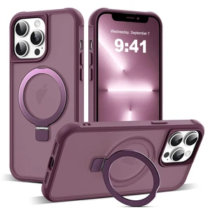 Compatible with iPhone 13 Pro Case with Stand,Wine Red | iPhone 13 Pro Phone Case 6.1",Magnetic Ring Stand,Compatible with MagSafe,Military-Grade Protection,Great Grip Feeling Compatible with iPhone 13 Pro Case with Stand,Wine Red | iPhone 13 Pro Phone Case 6.1",Magnetic Ring Stand,Compatible with MagSafe,Military-Grade Protection,Great Grip Feeling