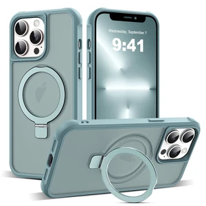 Compatible with iPhone 13 Pro Case with Stand,Blue | iPhone 13 Pro Phone Case 6.1",Magnetic Ring Stand,Compatible with MagSafe,Military-Grade Protection,Great Grip Feeling Compatible with iPhone 13 Pro Case with Stand,Blue | iPhone 13 Pro Phone Case 6.1",Magnetic Ring Stand,Compatible with MagSafe,Military-Grade Protection,Great Grip Feeling