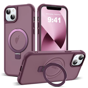 Compatible with iPhone 13/14 Case with Stand,Wine Red | iPhone 13 Case iPhone 14 Case 6.1",Magnetic Ring Stand,Compatible with MagSafe,Military-Grade Protection,Great Grip Feeling Compatible with iPhone 13/14 Case with Stand,Wine Red | iPhone 13 Case iPhone 14 Case 6.1",Magnetic Ring Stand,Compatible with MagSafe,Military-Grade Protection,Great Grip Feeling