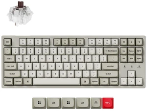 C1 Pro 8K Wired TKL Custom Keyboard, RGB Backlight, Brown Switch | 8K Polling Rate, Hot-Swappable Keychron Apex Brown Switch, Launcher Support, PBT Keycaps Compatible for Mac Windows Linux C1 Pro 8K Wired TKL Custom Keyboard, RGB Backlight, Brown Switch | 8K Polling Rate, Hot-Swappable Keychron Apex Brown Switch, Launcher Support, PBT Keycaps Compatible for Mac Windows Linux