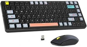 Wireless Mechanical Keyboard and Mouse Combo, 75% Compact and Quiet, Black | 2.4G NoBacklit Keyboard with LowProfile Red Switch, Ergonomic 4000 DPI Mouse for PC Laptop Chromebook Office Wireless Mechanical Keyboard and Mouse Combo, 75% Compact and Quiet, Black | 2.4G NoBacklit Keyboard with LowProfile Red Switch, Ergonomic 4000 DPI Mouse for PC Laptop Chromebook Office