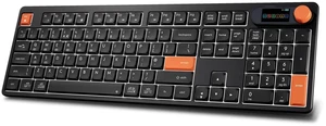 Wireless Keyboard w/ Screen & Knob, 2.4G/BT/Wired Keyboard for Laptop PC | Office Keyboard for PC Windows/macOS/iPadOS, Full Layout Keyboard with Backlit & Stand, Multi-Device Bluetooth 2.4G Keyboard Wireless Keyboard w/ Screen & Knob, 2.4G/BT/Wired Keyboard for Laptop PC | Office Keyboard for PC Windows/macOS/iPadOS, Full Layout Keyboard with Backlit & Stand, Multi-Device Bluetooth 2.4G Keyboard
