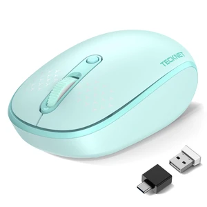 Compact Ambidextrous Bluetooth and 2.4GHz Wireless Silent Mouse | 2.4G Quiet Computer Mouse with USB Receiver, 3 Adjustable DPI Portable Cordless Mice for Chromebook, Laptop, PC, Mac Compact Ambidextrous Bluetooth and 2.4GHz Wireless Silent Mouse | 2.4G Quiet Computer Mouse with USB Receiver, 3 Adjustable DPI Portable Cordless Mice for Chromebook, Laptop, PC, Mac