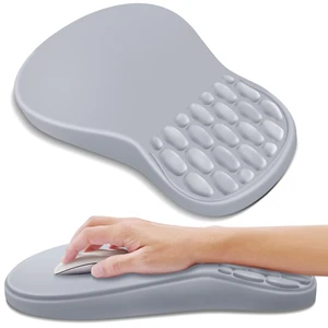 Ergonomic Mouse Pad with Wrist Rest for Carpal Tunnel Pain Relief | Memory Foam Wrist Support,Non-Slip Rubber Base, Keyboard Computer Mousepad,Lycra Cloth Surface,Gaming Home Office Ergonomic Mouse Pad with Wrist Rest for Carpal Tunnel Pain Relief | Memory Foam Wrist Support,Non-Slip Rubber Base, Keyboard Computer Mousepad,Lycra Cloth Surface,Gaming Home Office