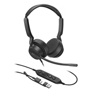 UH42 Wired USB-C/A Headset, AI Noise Canceling Mic, in-line Control | Teams & Zoom Certified, Dual-ear Computer Headphones, Play & Plug for PC/Laptop/Phone,Call Center, Work from Home,7ft Cable UH42 Wired USB-C/A Headset, AI Noise Canceling Mic, in-line Control | Teams & Zoom Certified, Dual-ear Computer Headphones, Play & Plug for PC/Laptop/Phone,Call Center, Work from Home,7ft Cable