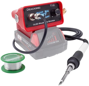 Cordless Soldering Iron Station Kit for Milwaukee M18 18V Battery | 10s Fast Heating, Precise Heat Control(392°F-896°F), Auto Sleep,/ Conversion, Digital Display, Soldering Iron Kit,Tool Only