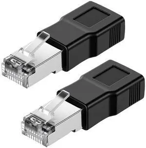 WRIARICH 2 PCS Black Ethernet to USB Adapter, USB to RJ45 Ethernet Adapter Female Converter Ethernets Cable Male Conversion Adapters for Camera with Network Function Modem Printer WRIARICH 2 PCS Black Ethernet to USB Adapter, USB to RJ45 Ethernet Adapter Female Converter Ethernets Cable Male Conversion Adapters for Camera with Network Function Modem Printer