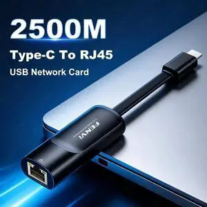 2.5G Gigabit Ethernet Adapter 2500Mbps TYPE-C Network Card USB to RJ45 Lan Wired Network Hub for PC Laptop 2.5G Gigabit Ethernet Adapter 2500Mbps TYPE-C Network Card USB to RJ45 Lan Wired Network Hub for PC Laptop