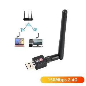USB WiFi Adapter 150Mbps 2.4GHz Antenna USB 802.11n/g/b Ethernet Wi-Fi dongle USB LAN Wireless Network Card PC WiFi Receiver USB WiFi Adapter 150Mbps 2.4GHz Antenna USB 802.11n/g/b Ethernet Wi-Fi dongle USB LAN Wireless Network Card PC WiFi Receiver