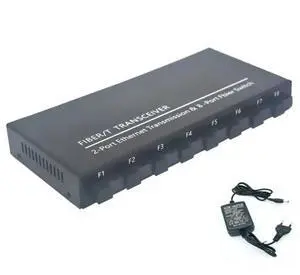 ABRJ-Gigabit Fiber Optical Switch 8 SC 2 1000M RJ45 Gigabit Ethernet Switch Media Converter 5V3A EU PLUG ABRJ-Gigabit Fiber Optical Switch 8 SC 2 1000M RJ45 Gigabit Ethernet Switch Media Converter 5V3A EU PLUG