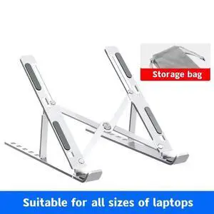 Aluminum Laptop Stand 6-Level Adjustable Foldable Ventilated Base Compatible With Laptops Tablets Up To 17 Inch Ergonomic Cooling Bracket 2.15in 17.3 inch Notebook Holder Accessories-green-8LBZ9 Aluminum Laptop Stand 6-Level Adjustable Foldable Ventilated Base Compatible With Laptops Tablets Up To 17 Inch Ergonomic Cooling Bracket 2.15in 17.3 inch Notebook Holder Accessories-green-8LBZ9