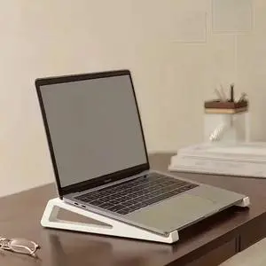 Adjustable Laptop Stand with Tilt and Height Adjustment - Portable for MacBook, PC, Minimalist Design Ergonomic LAPTOP-01 WHITE LAPTO-0102-WHITE-NSW9H Adjustable Laptop Stand with Tilt and Height Adjustment - Portable for MacBook, PC, Minimalist Design Ergonomic LAPTOP-01 WHITE LAPTO-0102-WHITE-NSW9H