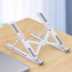 Foldable Laptop Stand Adjustable Ergonomic Notebook Holder Multi-Angle Support Bracket Heat Dissipation Aluminum Alloy switch Portable Tablet LPS-01 WHITE LPSXX-0102-WHITE-N7KGX Foldable Laptop Stand Adjustable Ergonomic Notebook Holder Multi-Angle Support Bracket Heat Dissipation Aluminum Alloy switch Portable Tablet LPS-01 WHITE LPSXX-0102-WHITE-N7KGX