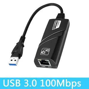 Black Network Card 10/100/1000Mbps Gigabit Speed Compatible with PC Macbook Windows Laptop Desktop Swappable USB 3.0 RJ45 USBRJ-GH03-black-6X8QW Black Network Card 10/100/1000Mbps Gigabit Speed Compatible with PC Macbook Windows Laptop Desktop Swappable USB 3.0 RJ45 USBRJ-GH03-black-6X8QW