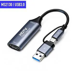 MS2130 Type C USB3.0 Capture Card 4K/30Hz HDTV Video Grabber 1080@60Hz Game Recording Live Streaming Broadcast for PS4/5 Xbox GOLD MS213-CJ01-GOLD-U5JME MS2130 Type C USB3.0 Capture Card 4K/30Hz HDTV Video Grabber 1080@60Hz Game Recording Live Streaming Broadcast for PS4/5 Xbox GOLD MS213-CJ01-GOLD-U5JME