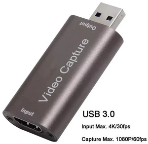 WHITE USB 3.0 HDMI Video Capture Card 4K 1080P 60Hz YUV Output Compatible with DSLR Camcorder Action Camera for Live Streaming Gaming VCAP-HD01-WHITE-VBB84 WHITE USB 3.0 HDMI Video Capture Card 4K 1080P 60Hz YUV Output Compatible with DSLR Camcorder Action Camera for Live Streaming Gaming VCAP-HD01-WHITE-VBB84