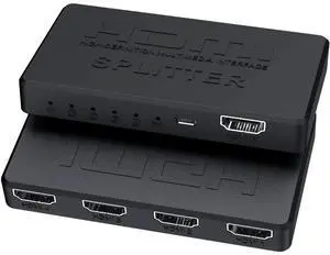 Black 4K HDMI Splitter 1 in 4 out 1080P 3D HD Video Switcher for Xbox PS4 DVD PC Laptop HDTV LCD HDMI4K01 HDMI4-CJ01-black-KEGPS Black 4K HDMI Splitter 1 in 4 out 1080P 3D HD Video Switcher for Xbox PS4 DVD PC Laptop HDTV LCD HDMI4K01 HDMI4-CJ01-black-KEGPS