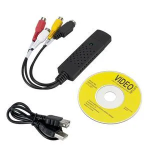 USB Video Capture Card RCA S-Video to USB 2.0 720x480 NTSC PAL Windows PC VHS VCR Camcorder to Digital Converter Black VCAP-CJ01-black-MNEC6 USB Video Capture Card RCA S-Video to USB 2.0 720x480 NTSC PAL Windows PC VHS VCR Camcorder to Digital Converter Black VCAP-CJ01-black-MNEC6
